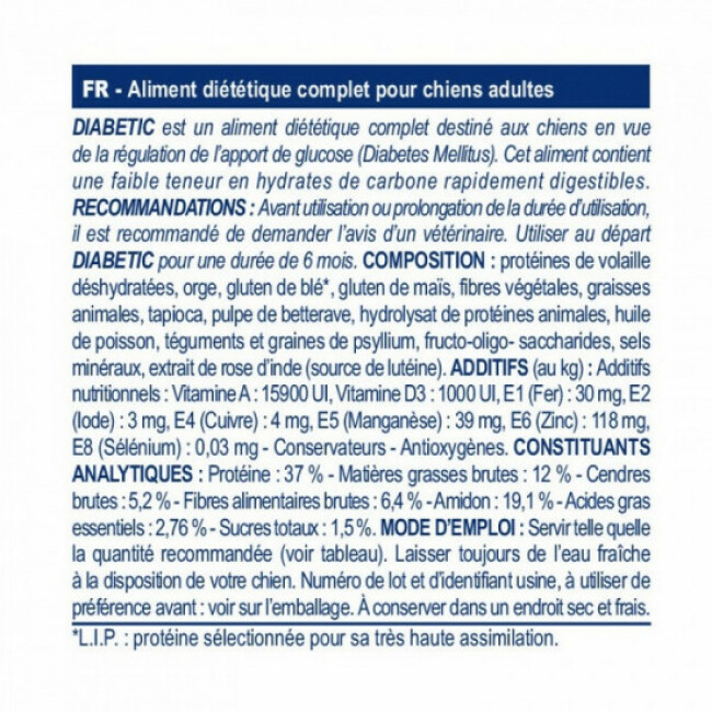 Royal Canin Veterinary Diet Diabetic pour chiens