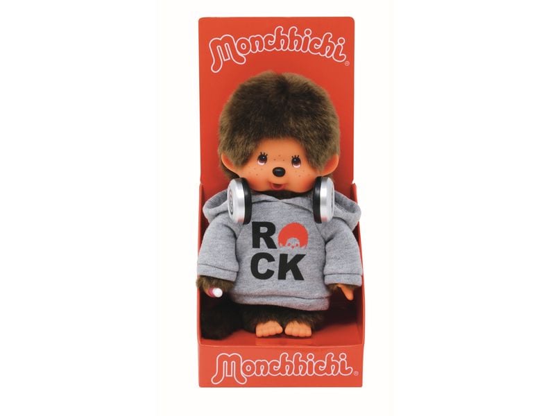 Monchhichi Plüsch Monchhichi Rock Hoodie Boy 20 cm Plüsch-Puppe