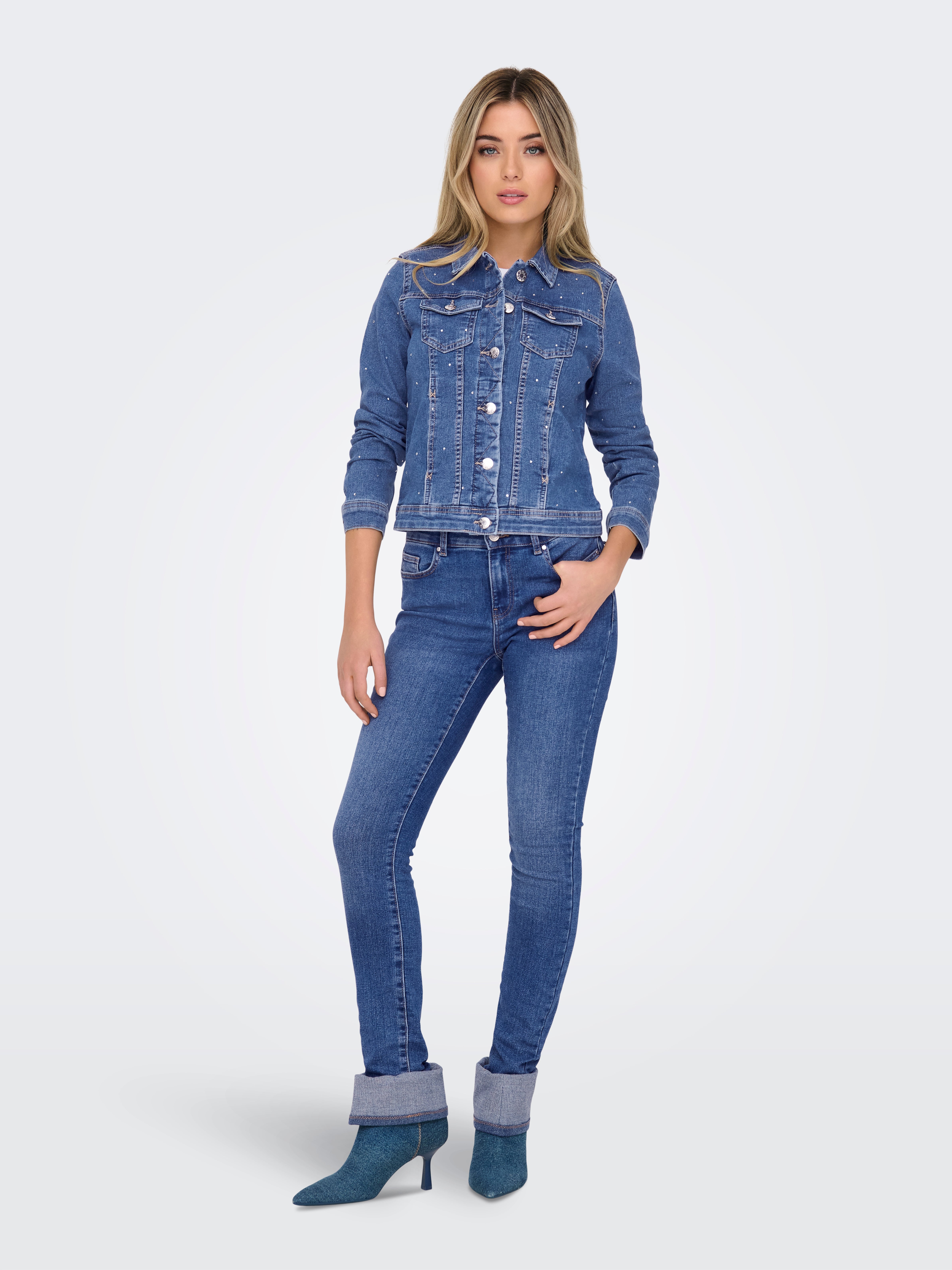 ONLWONDER Jeansjacke Medium Blue Denim