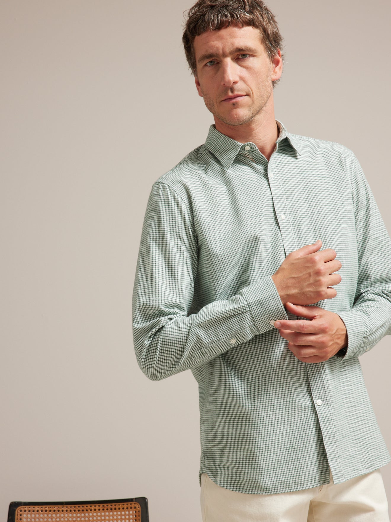 Chemise Regular Fit homme carreaux fenêtre