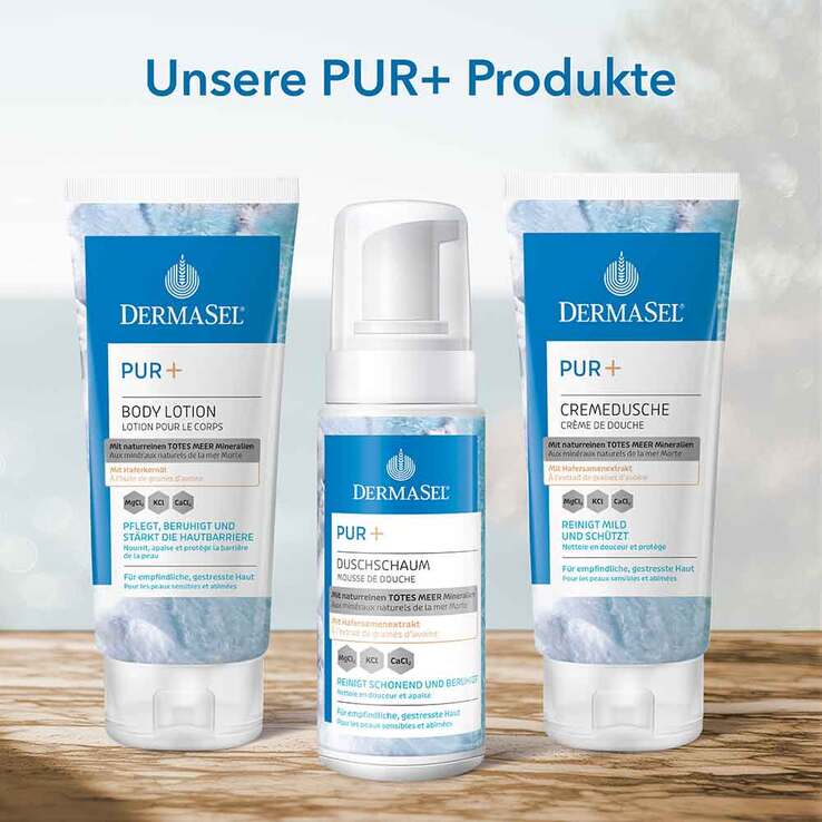 Dermasel Totes Meer PUR+ Duschschaum, 180 ml