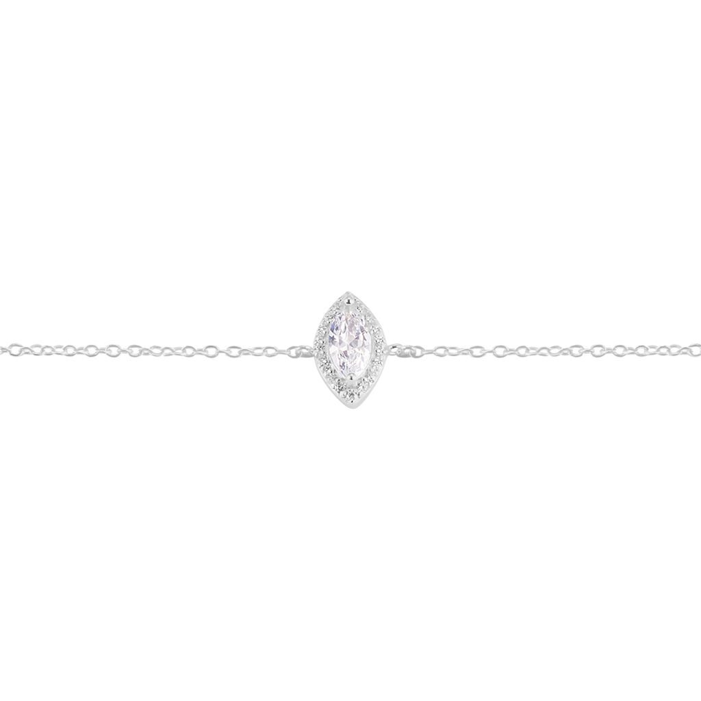 Bracelet Arone Argent Blanc Oxyde De Zirconium