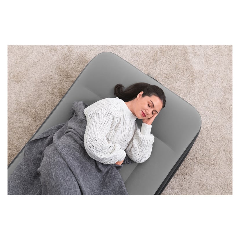 Luftmadrass med innebygget pumpe 191x97 cm 230 V