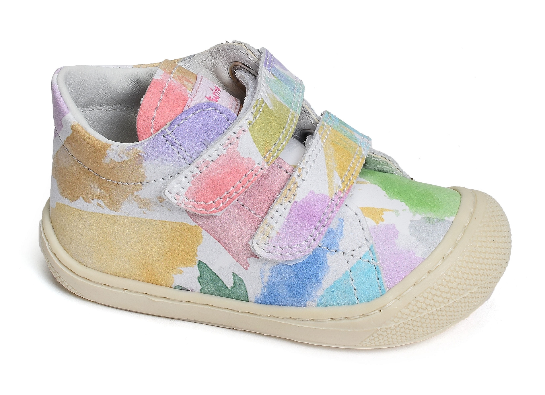 Cocoon girl velcro fantaisie blanc multicolore