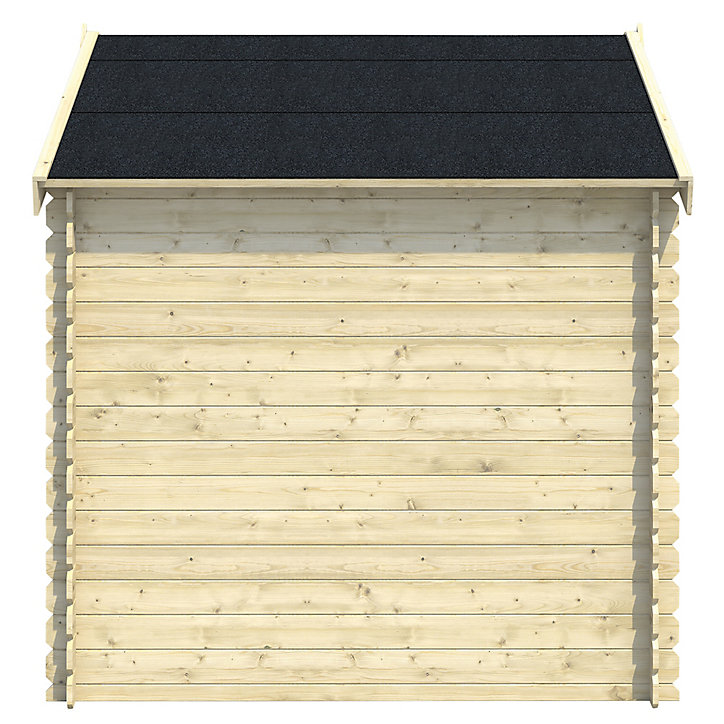 Abri de jardin GoodHome Mokau en bois coloris naturel ép.19 mm surface extérieure 5,3 m²