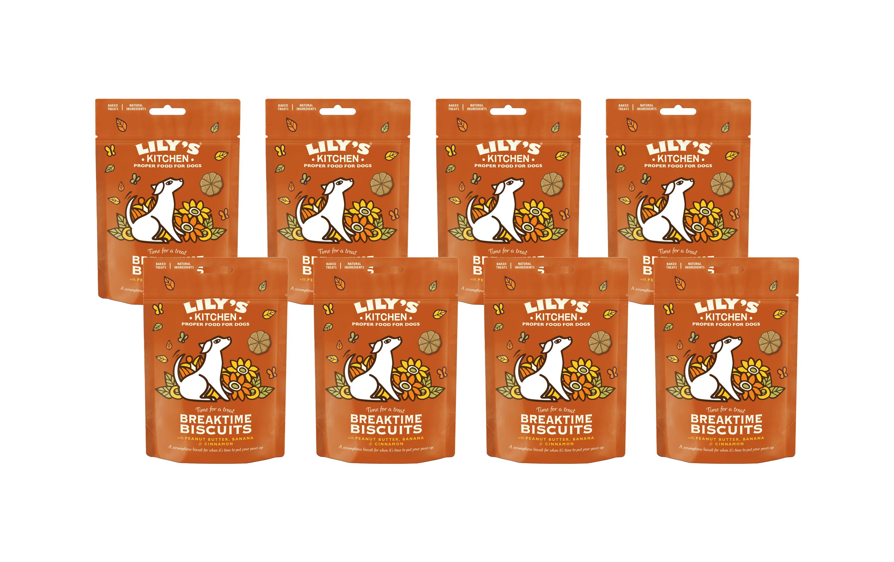 Snack Breaktime Biscuits, Erdnussbutter/Banane, 8 x 80 gHundekeks für kleine und grosse Hunde