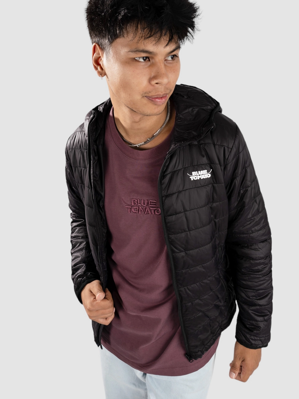 Blue Tomato Thin Puff Jacket black
