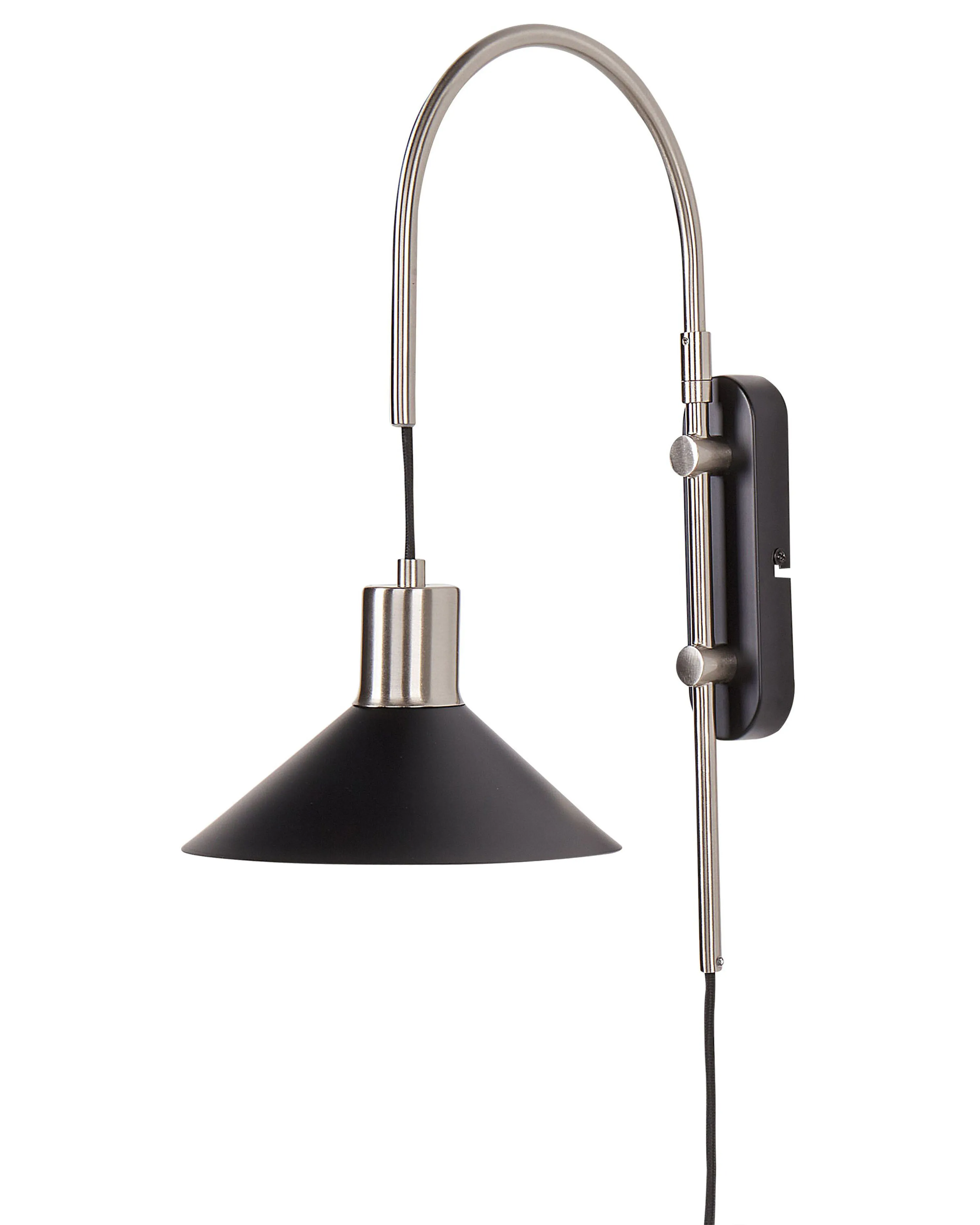 Wandlamp SISSA verstelbaar Metaal Zwart