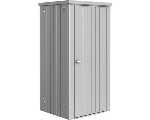 Biohort tuinhuis maat 90 met planken en gereedschapshouders, 93 x 83 x 182,5 cm, zilver-metallic