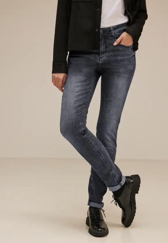 Casual Fit Jeans - steel grey netwash