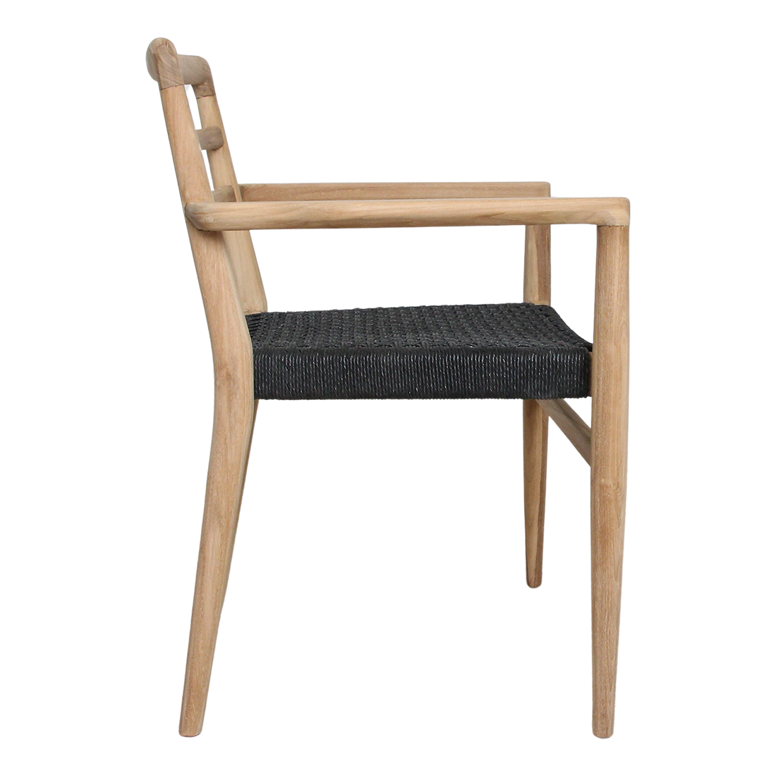 Tuinstoel Verano met armleuning zwart