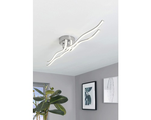LED plafondlamp 37W 4700 lm 3000 KL 116 cm Roncade chroom/wit