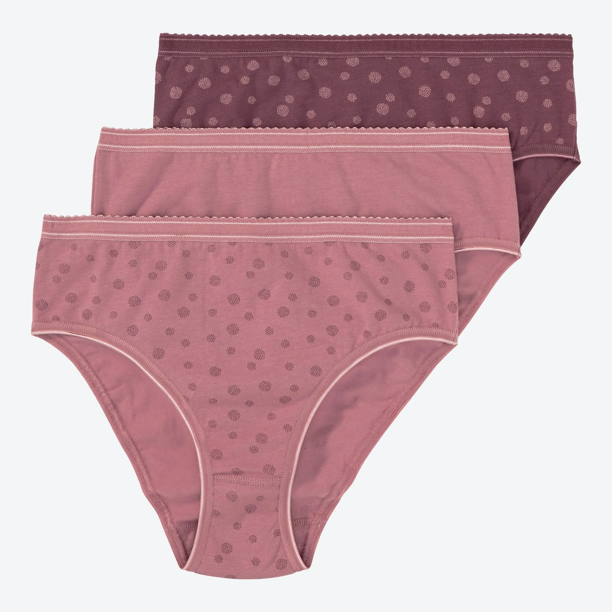 Damen-Rioslip mit hübschem Bund, 3er-Pack