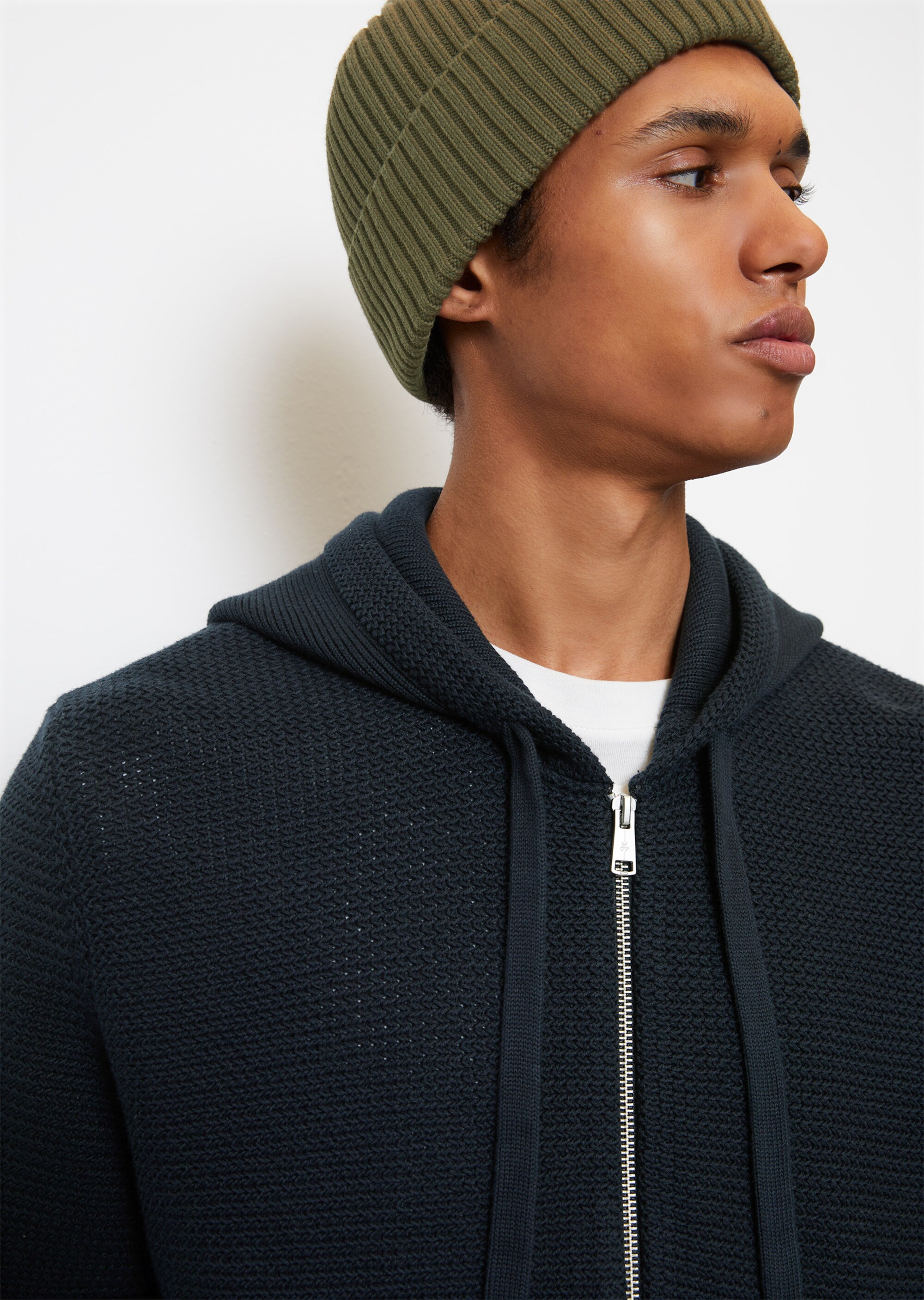 DfC Kapuzen-Strickjacke regular aus Bio-Baumwolle