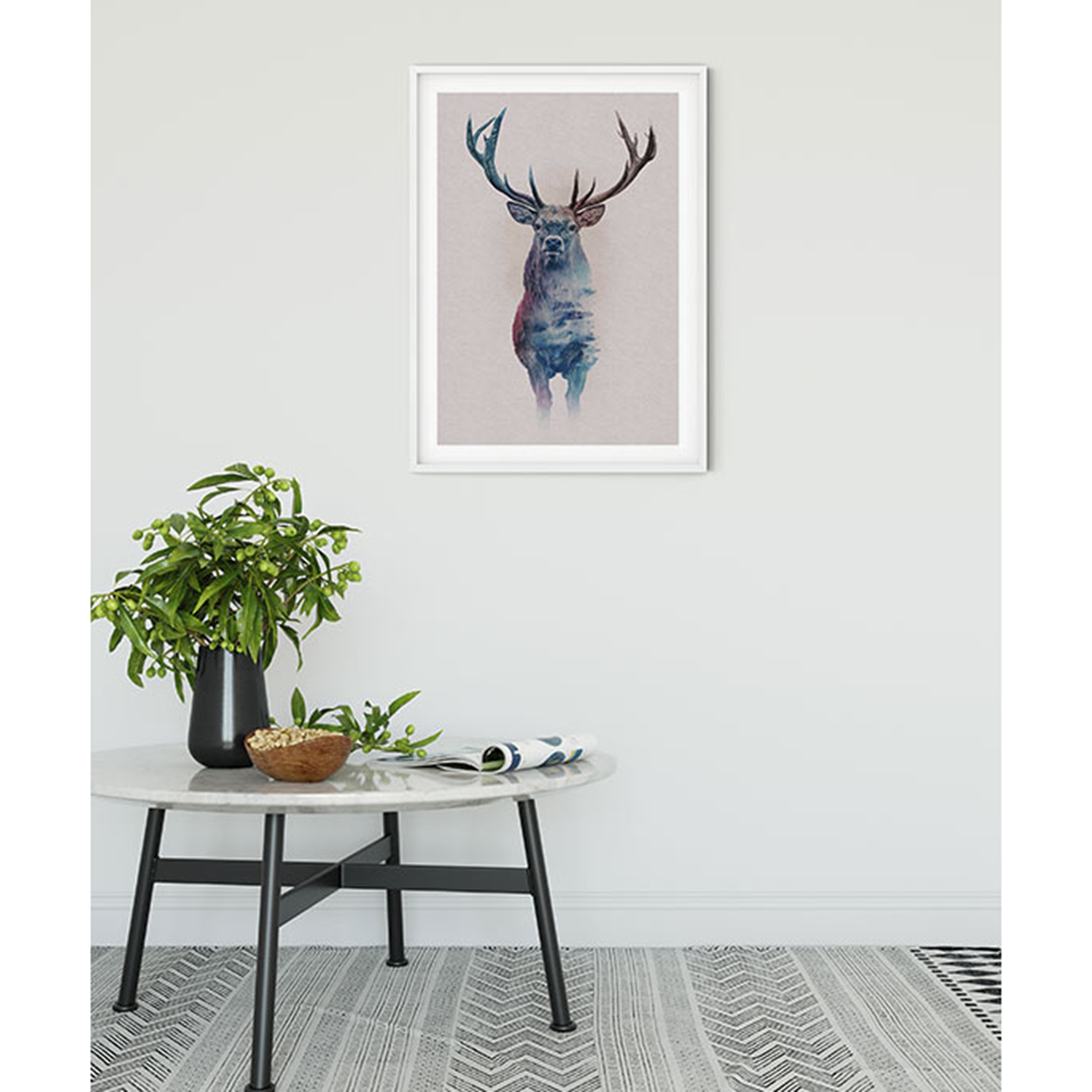 Wandbild ANIMALS FOREST DEER - 50x70 cm