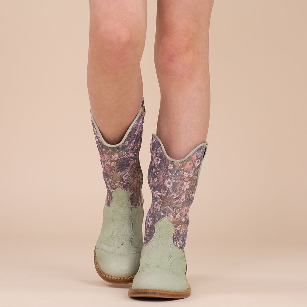 Zecchino d'Oro 9311 groen met bloemen