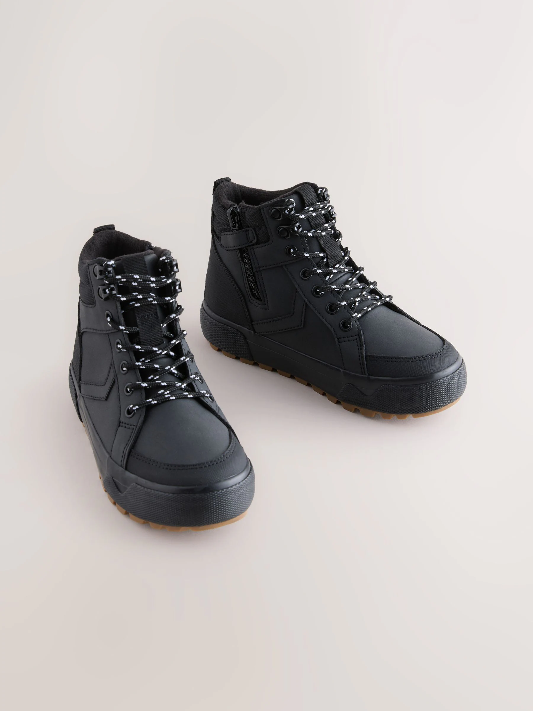 Zwart - Warm gevoerde hoge boots