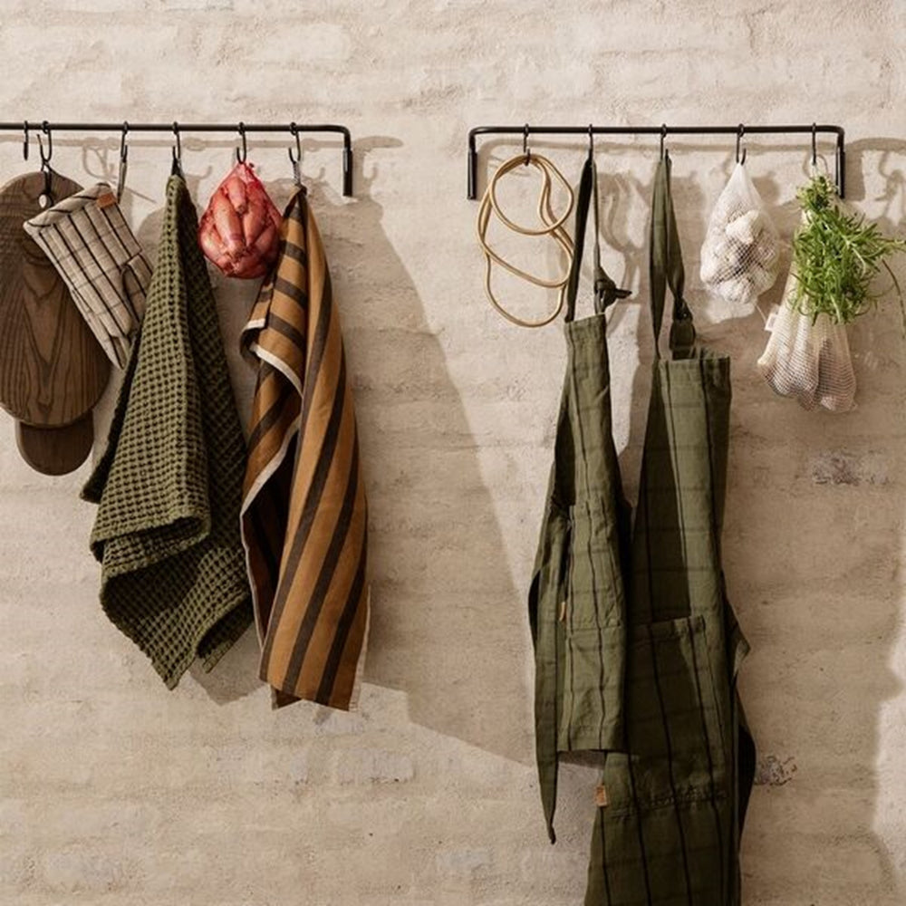 Kids Hale Apron Green/Black - Ferm Living → Luksusbaby.dk
