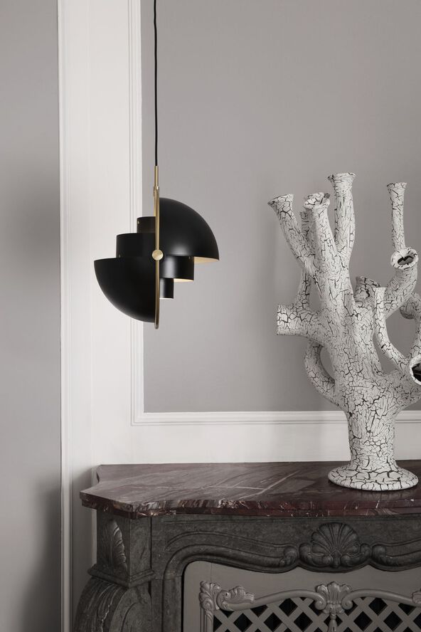 Gubi Multi-Lite Pendant Messing/rosa