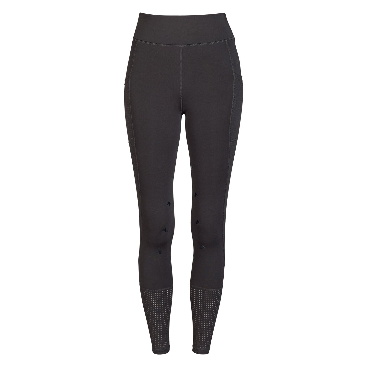 black forest Grip-Vollbesatz-Reitleggings mit Mesh - anthracite