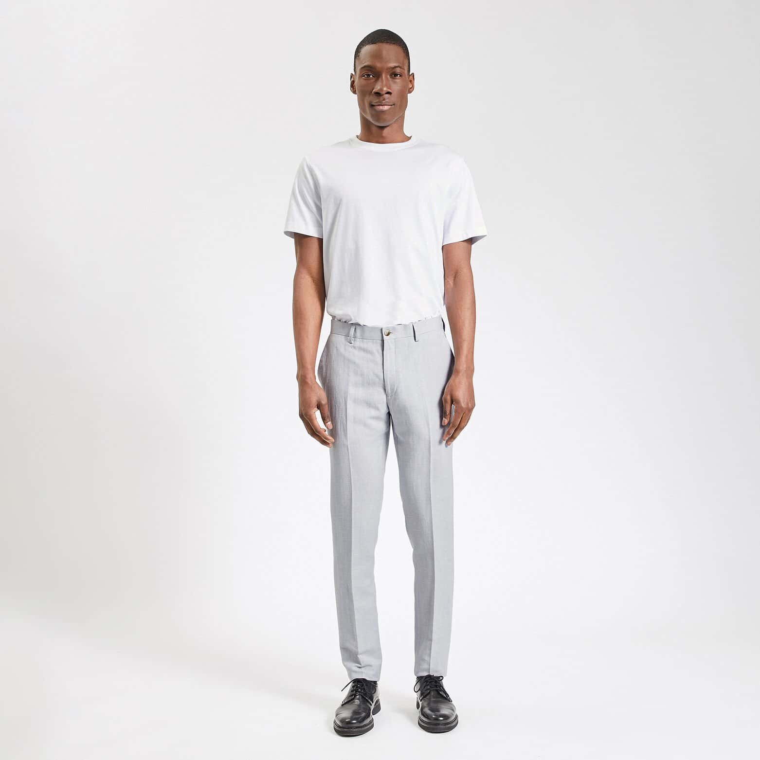 Pantalon de costume slim Bleu clair