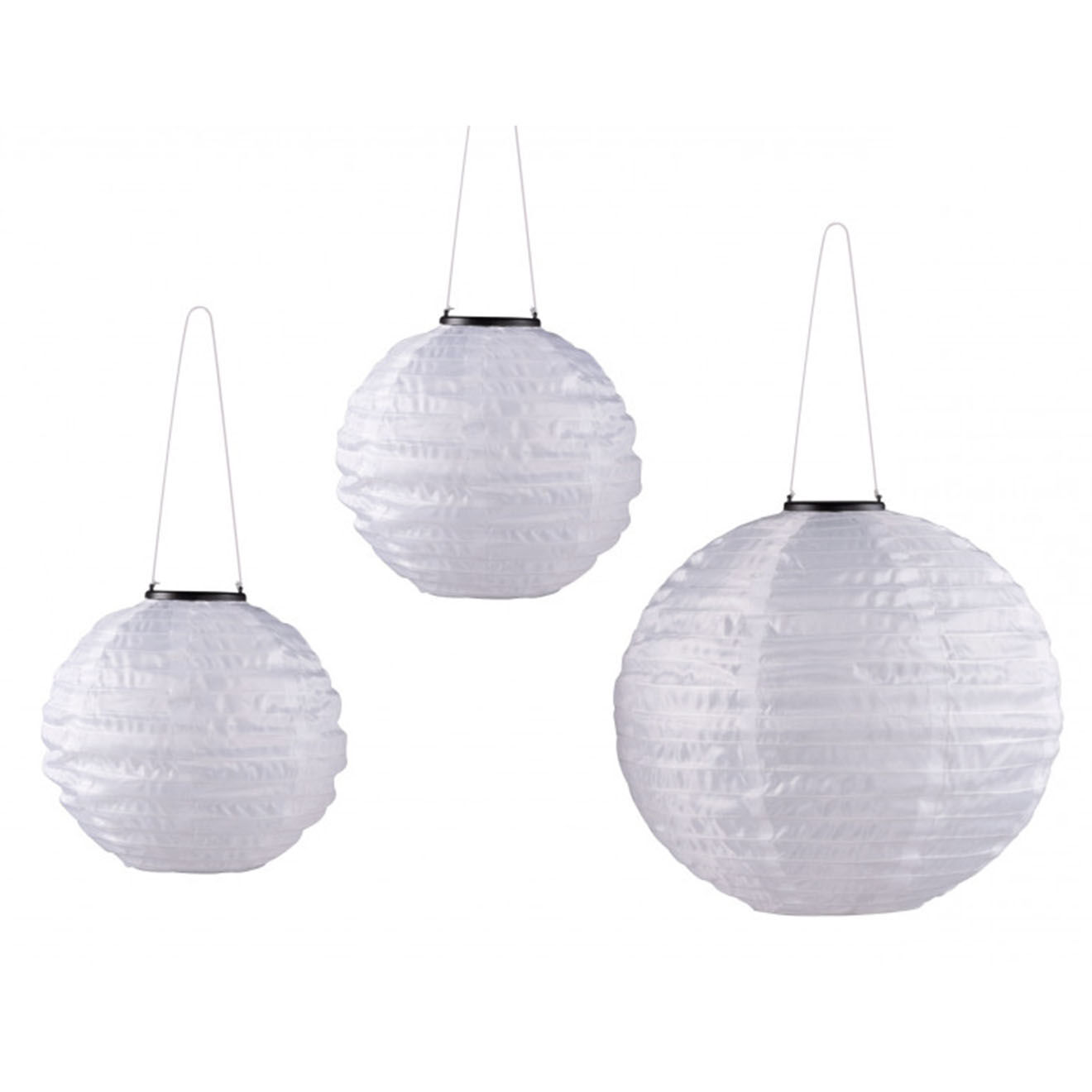 Pratik Garden 3 Lampions solaires blancs