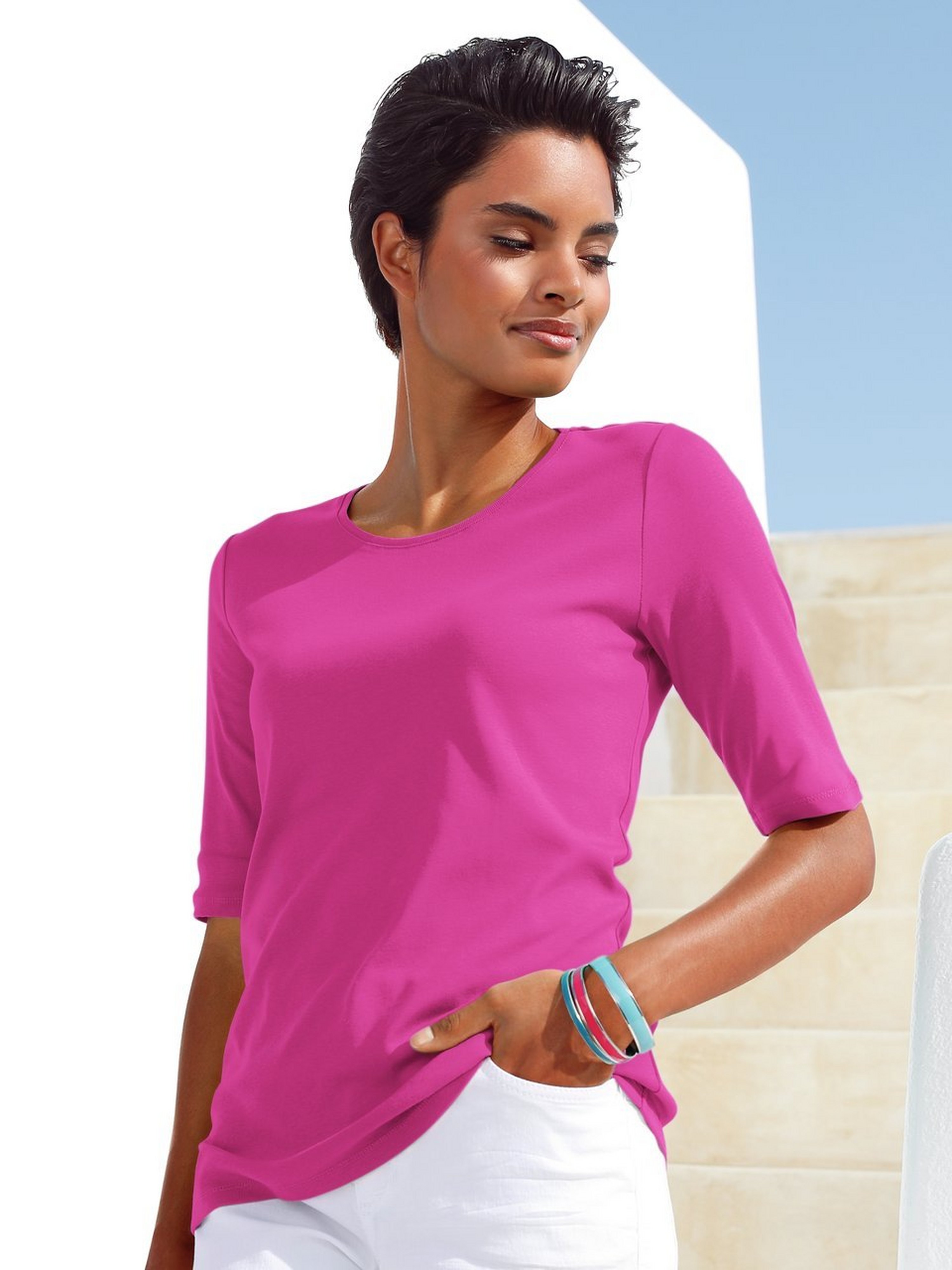 Rundhals-Shirt im 2er-Pack