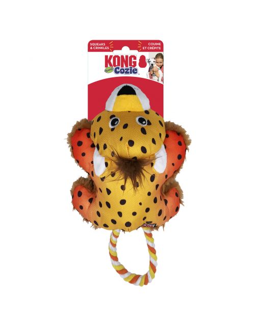 Kong Cozie Tuggz Cheetah - Hondenspeelgoed - Sm\/M