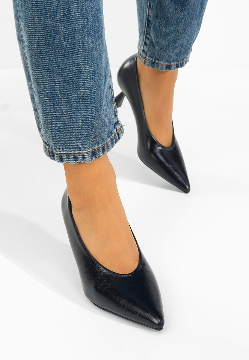 Chaussures à talon fin marine Glacia