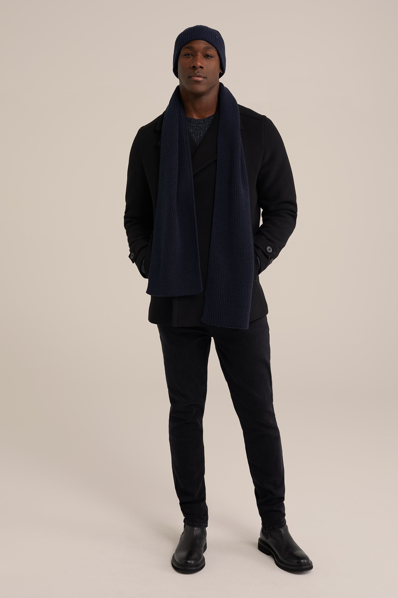 sjaal WE Fashion Zwart