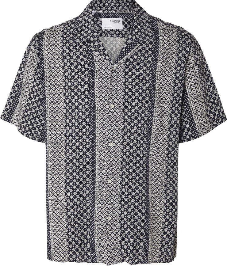 Selected Homme SLHRELAX-VERO SHIRT SS AOP Sky captain/aop