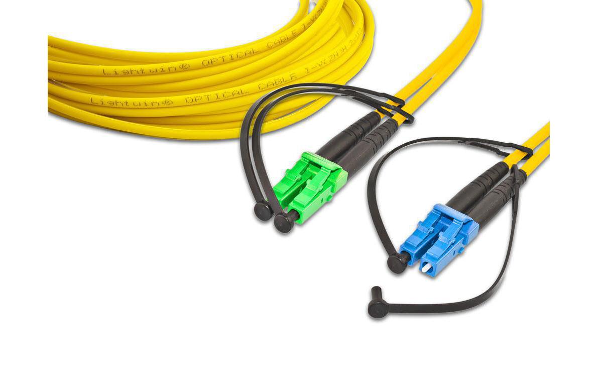 LWL-Patchkabel Singlemode LC/APC – LC, OS2, Duplex, 20 mSinglemode LC/APC-LC Duplex OS2 20 m
