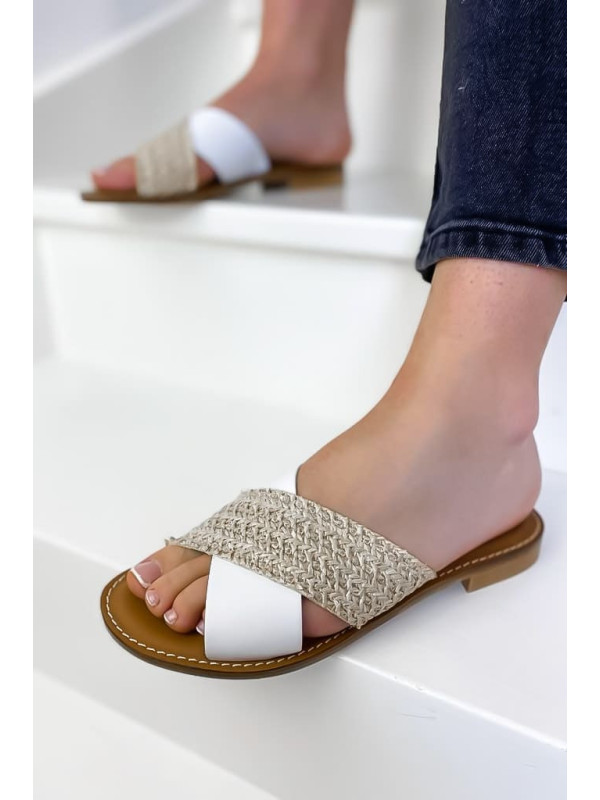 Semerdjian - Sandales AVENA Blanc/ Ecru
