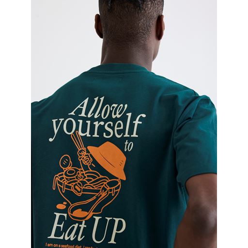Woodbird Baine Eat T-shirt, Sports Green, M