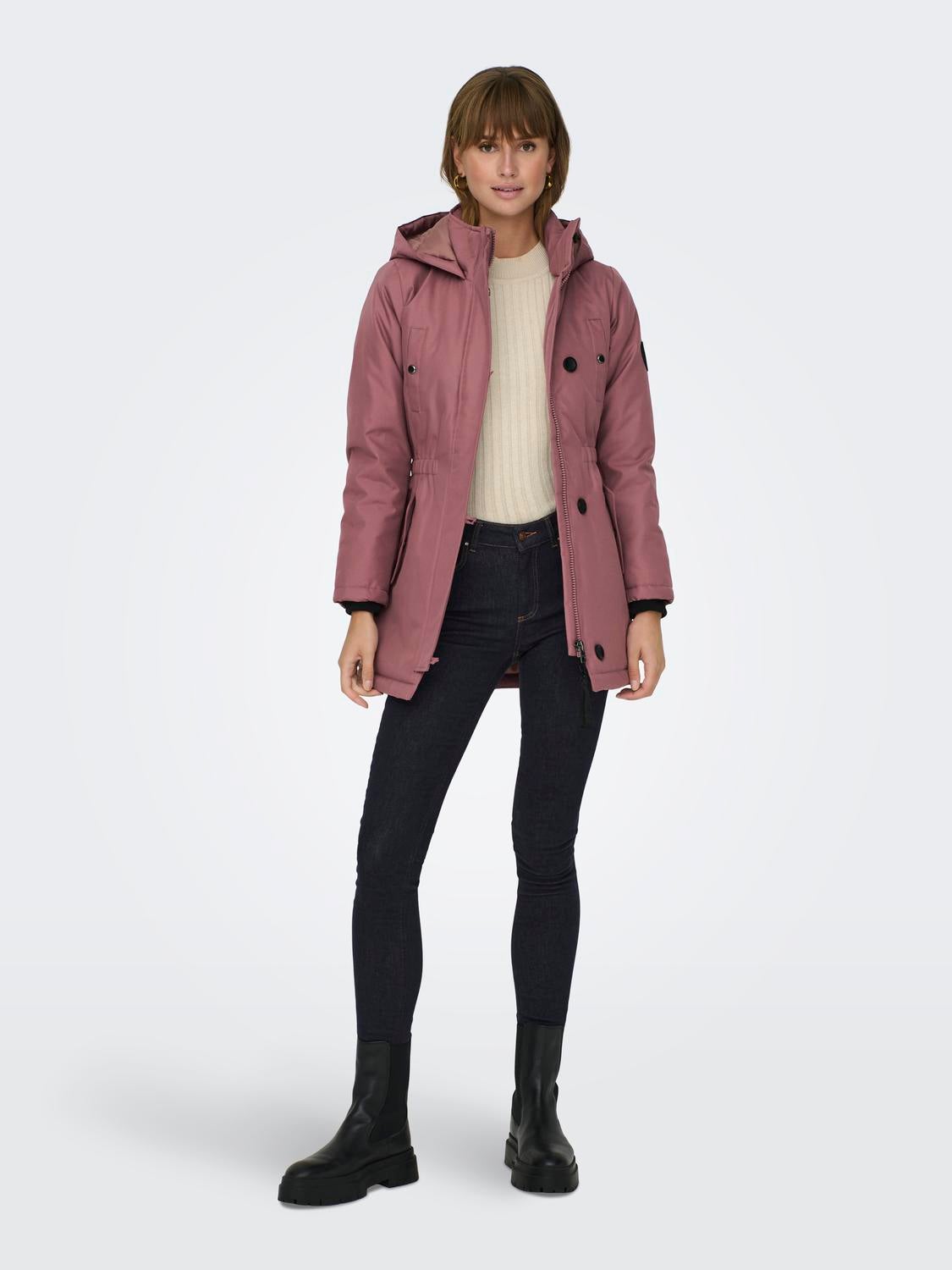 ONLMIE Langer Parka Rose Brown
