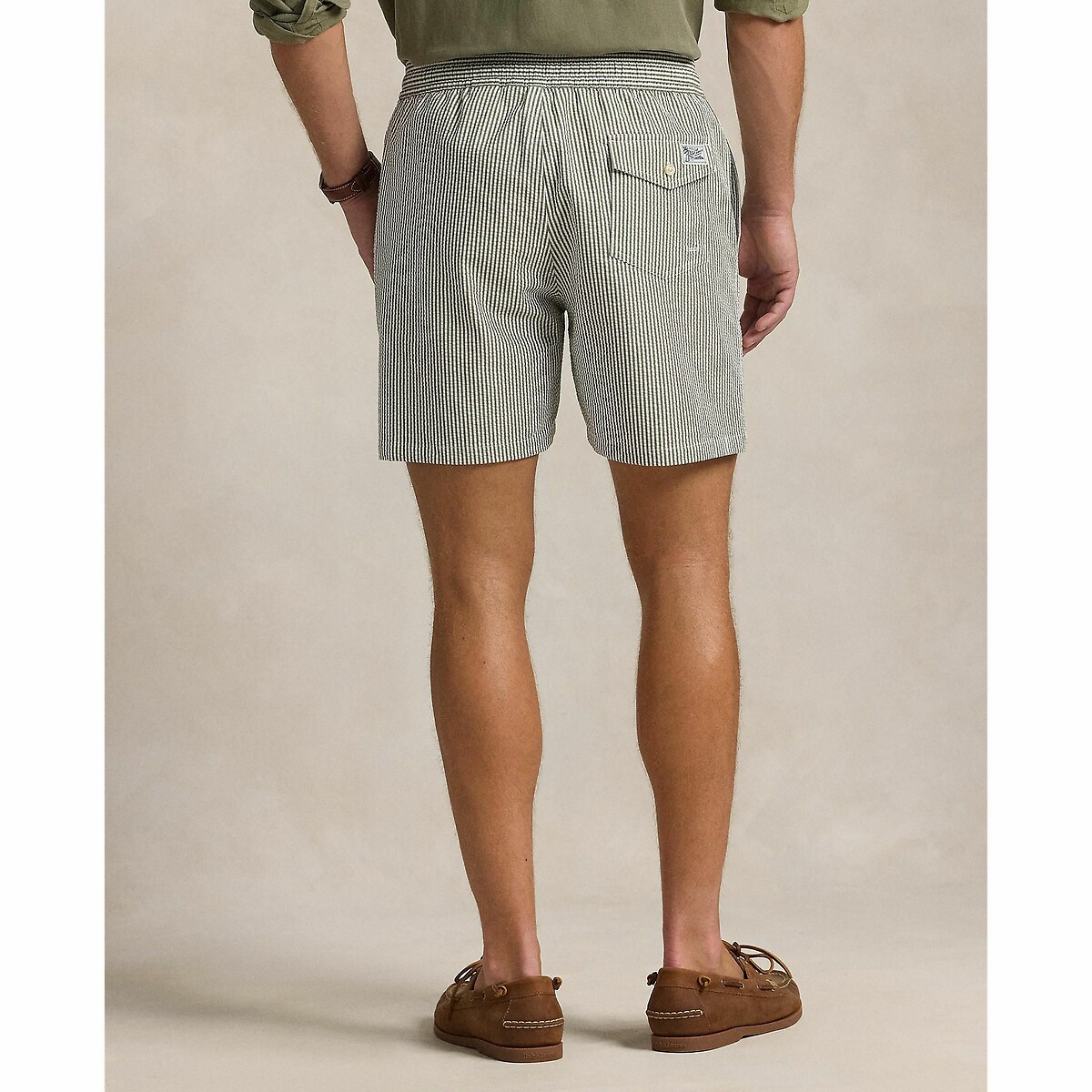 POLO RALPH LAUREN<br>Calção Traveler em seersucker 14,6 cm