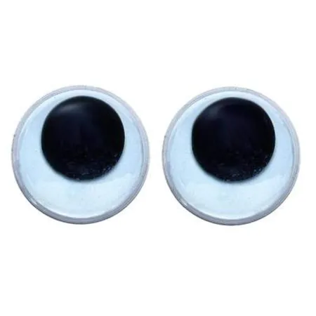 Glorex Wackelaugen, rund, selbstklebend, 15 mm, 23 Stück