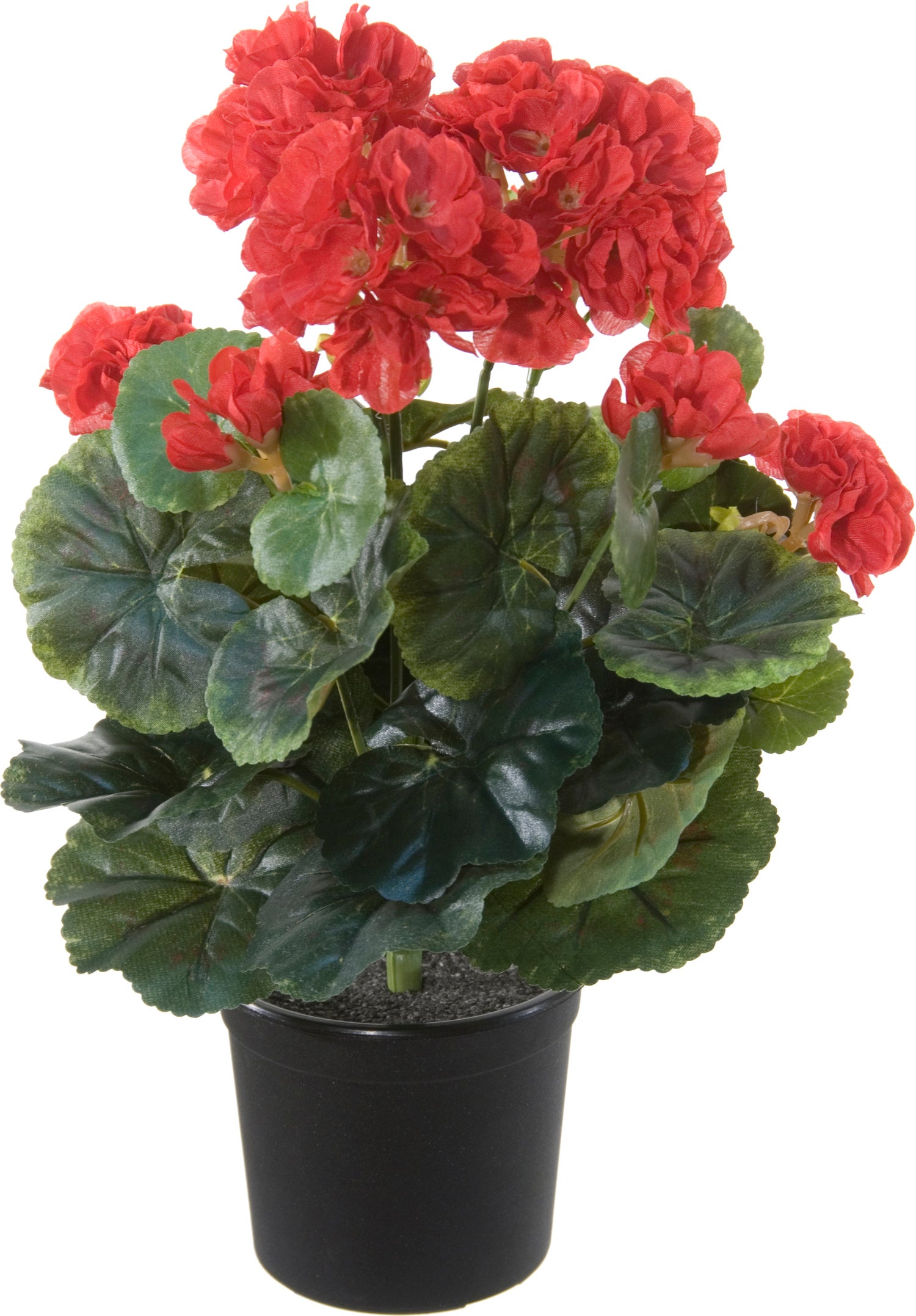 Louis Maes kunstplant Geranium rood D 15 H 35 cm