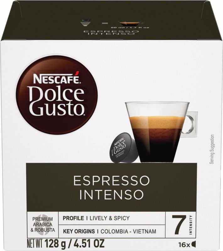 Nescafé - Dolce Gusto - Koffiecups - Espresso Intenso - 16 Stuks