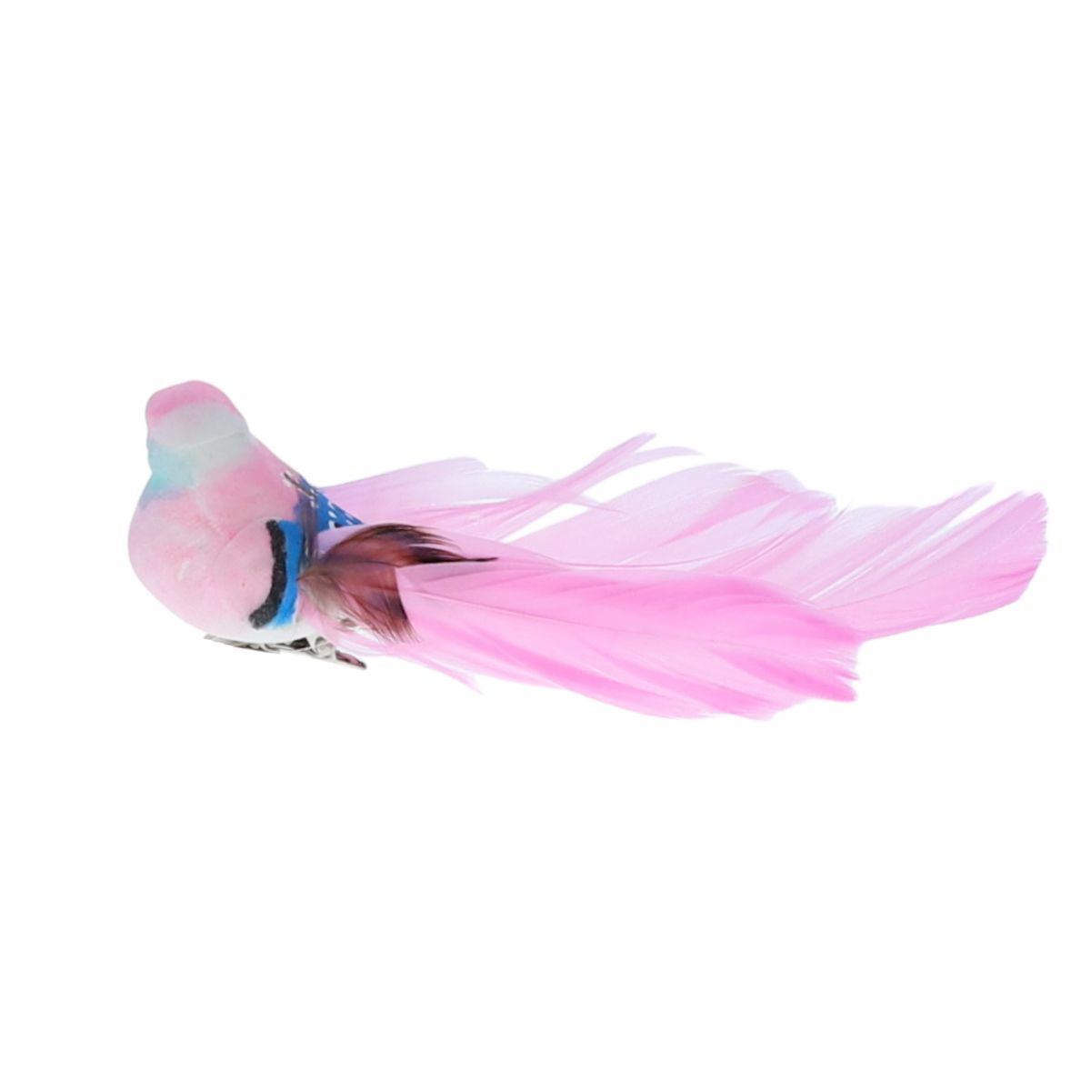 Oiseau à clipser rose et bleu Atelier jasmin