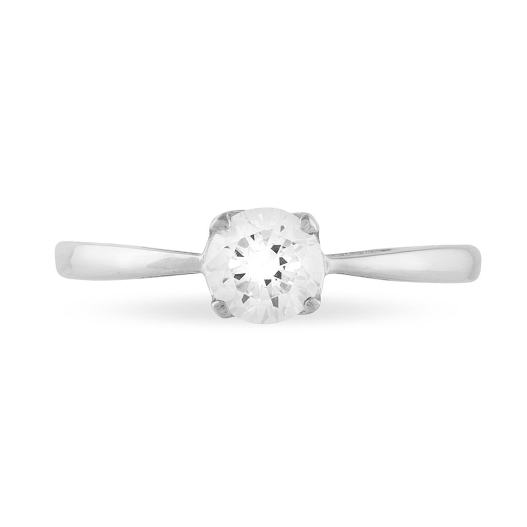 Bague Ornelle Or Blanc Oxyde De Zirconium