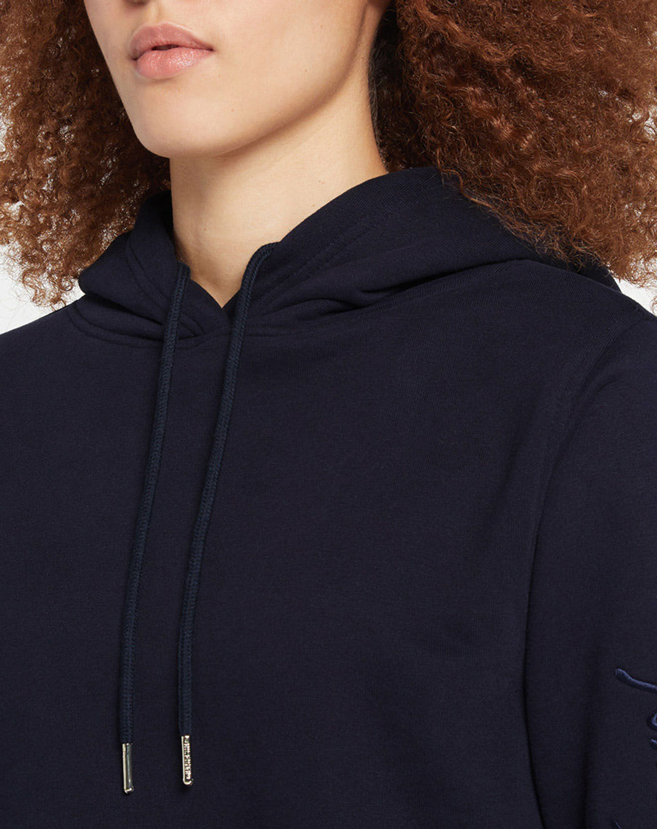 Tommy Hilfiger Sweat 100% Coton Bio Script bleu marine