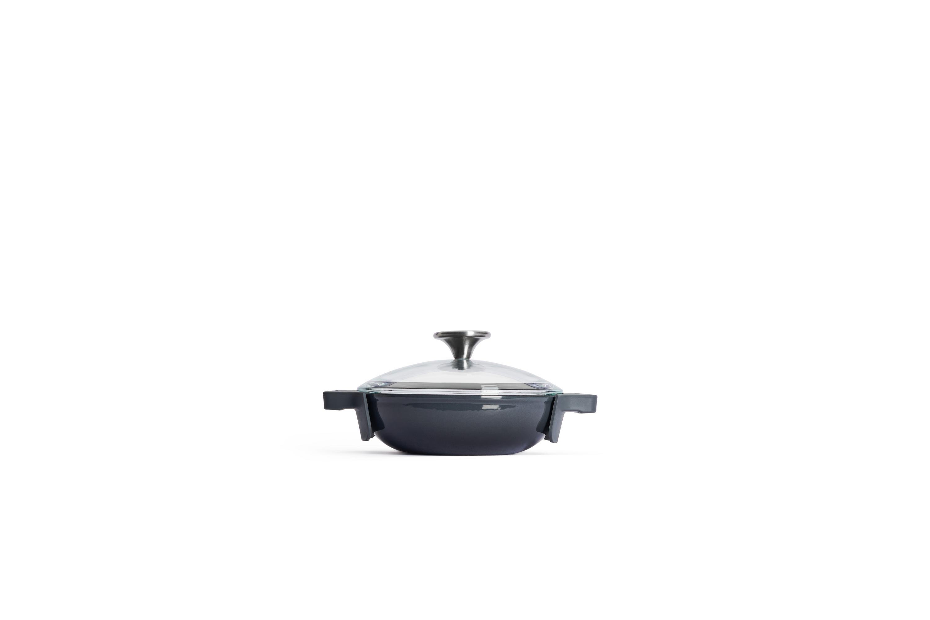 Iron Servierpfanne mit Glasdeckel - Farbe: Carbon Grey
