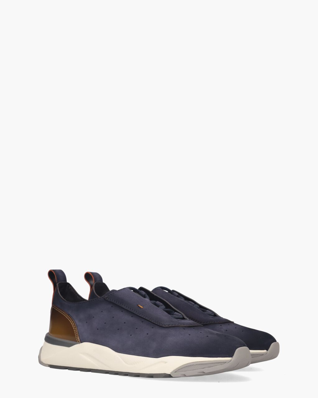 Santoni 22032 Donkerblauw Herensneakers