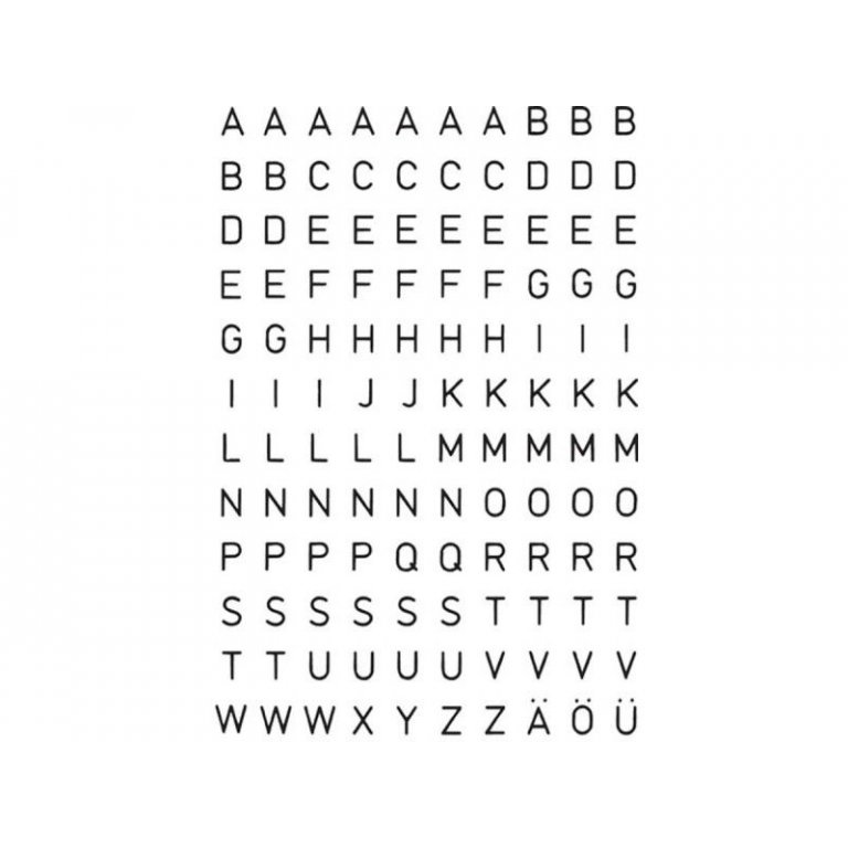 Herma Klebe-Buchstaben/Zahlen