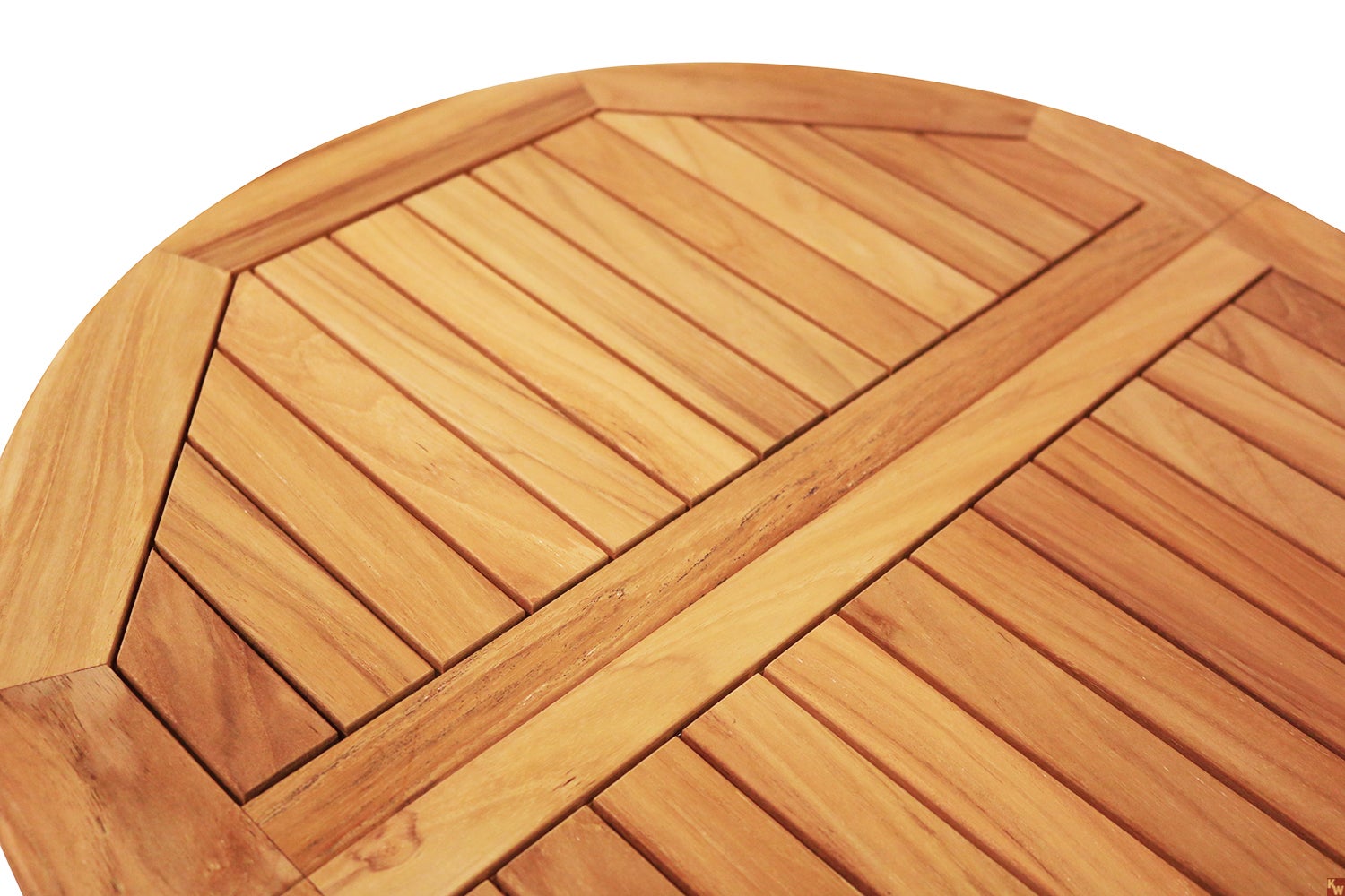 Teakhouten bijzettafel, rond, 50 cm, opvouwbaar, handig, weerbestendig
