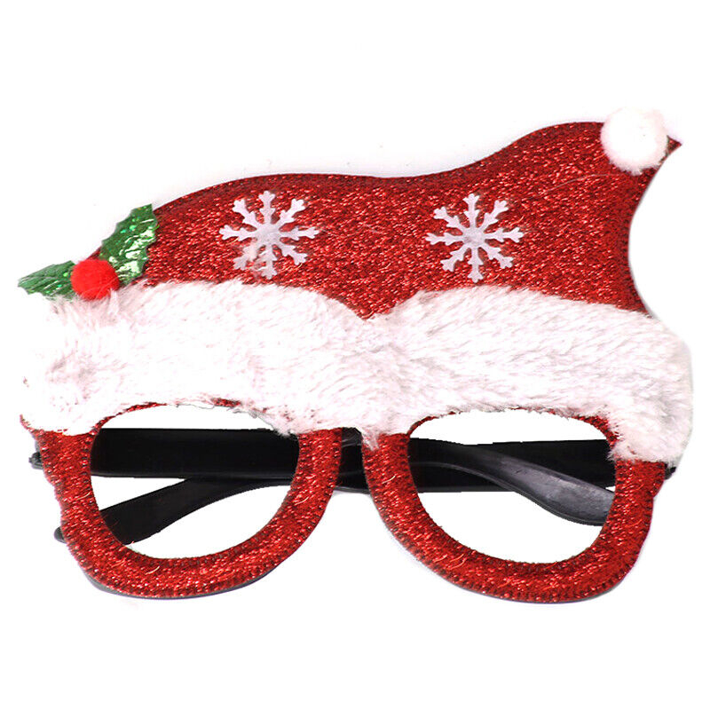 (6er Set) Photo Booth Weihnachts Brillen Party Fotorequisiten Foto Accessoires Dekorationen für lustige Bilder - Weihnachten