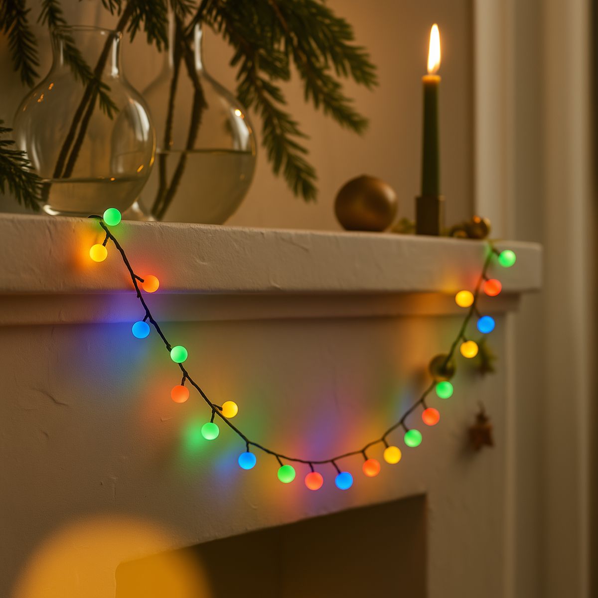 Kerst lichtsnoer groen met 140 LED's multicolor 3,5m IP44 - Dasher