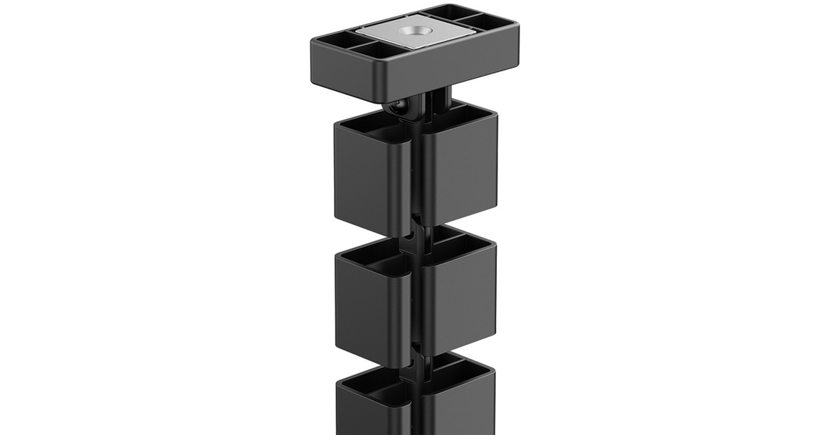 NeomountsADS06-132BL Kabelgeleider - magnetische bevestiging - universeel kabelgeleiding  (Zwart)