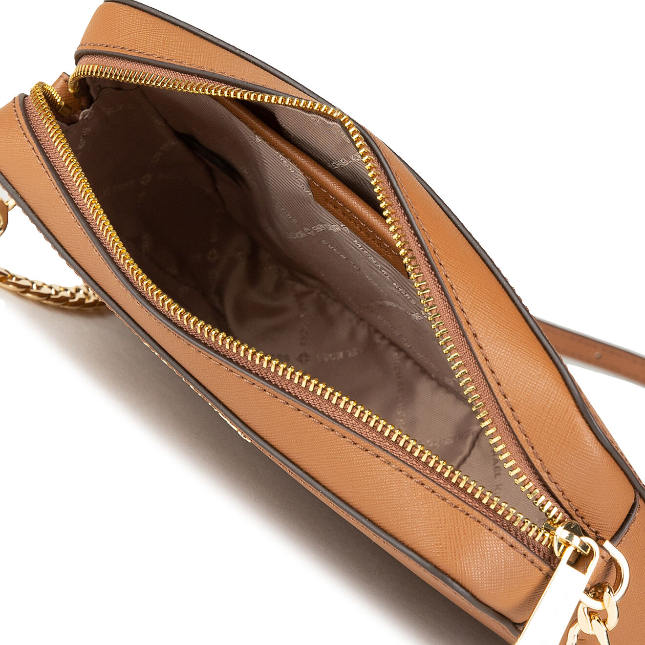 Michael Kors Sac bandoulière en Cuir Jet Set L  camel/marron - 23x16x6 cm